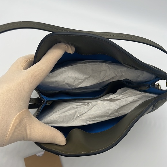 Wandler Penelope Leather Shoulder Bag Deep Olive - Picture 10 of 16